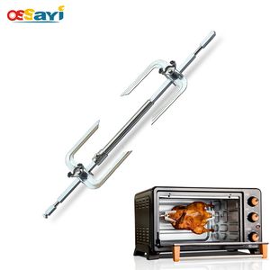 Barbekü Araçları Aksesuarlar Paslanmaz Çelik Tost Makinesi Fırınlar Türkiye Tavuk Kavurucu Tükürük Rotisserie Fork Fork Dalı Izgara Mutfak Fırını Seti 230715