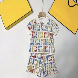 Projektant Kids Polo Clothing Suit Summer T-shirt dla chłopców z krótkimi końcem bawełny t krótka miękka koszulka dla dzieci Rozmiar 90 cm-150cm Letter Letter Boys Suit B13