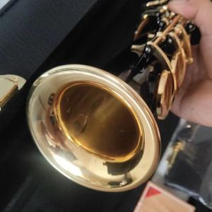 High-end 992 straight pipe soprano Saxophone BB tone brass nickel plated Japanese craft manufacturing engraved pattern with accessories