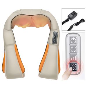 Pillowws massageador para pescoço e costas com calor Plugue da UE para alívio da dor nas costas Massagem nos ombros Ferramentas de massagem 230715