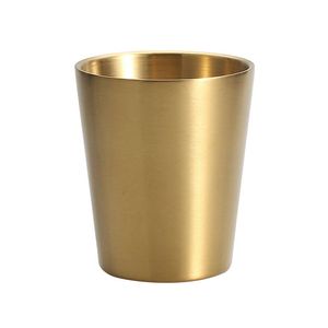 9oz Durable Stainless Steel Cups Metal Coffee Beer Cups Double Layer Tumbler Chilling Beer Glasses Travel Outdoor Camping HW0056