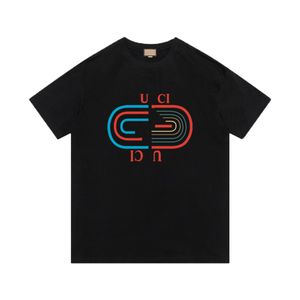 #1 Tasarımcı T-Shirt Monogramlı Baskı ile Kısa Kollu Üst İhşartı Lüks Erkek Hip Hop Giyim Asya Boyutu 088