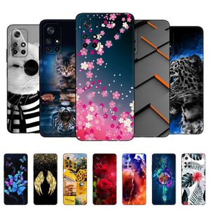 Dla POCO M4 Pro 5G Case Soft Silikonowe tylne okładka Xiaomi Case Case M4Pro 2021 6,6 cala Czarna obudowa TPU