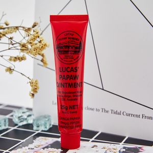 30pcs Hot Lip Balm Makeup Lucas Papaw Unguento Balsamo per le labbra Australia Carica Papaya Creme 25g Unguenti Cura quotidiana Dropshipping di alta qualità