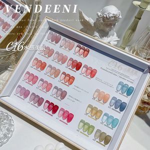 Nagellackeis transparentes Gelee Nagel Gel Polish Nackt rosa kristallfarbe halb dauerhaft hybridlack einweichen sommer Maniküre Lack 230715