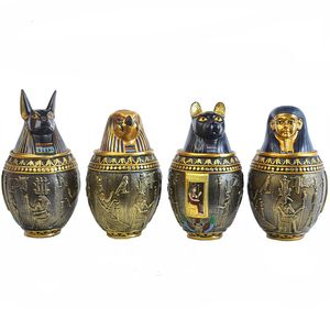 Andra katttillförsel Pet Urns Dog Birds Human Cremation Ashes Urn Egypt Offer Decoration Keepsake Columbarium Pets Memorials Altar 230715