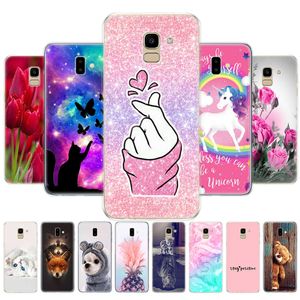 Для Samsung J6 2018 Case EU J600 J600F SM-J600F Силиконовая мягкая TPU TPU Galaxy Plus J6+ J610 J610F Coque