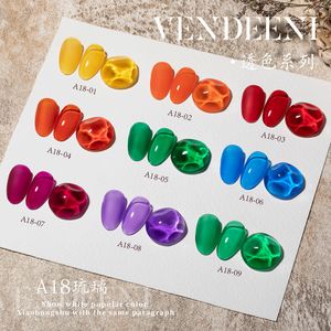 Nagellack, 9 Teil/Set, durchscheinend, bernsteinfarben, Gel, Nagellack, Gel, Nagelkunst, Maniküre, UV-Gel, Nagellack, Lack, Glas, Gelpolitur, DIY, 230715