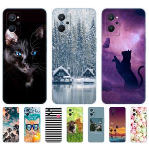 영역 9i 케이스 용 6.6 인치 소프트 실리콘 TPU 뒷면 커버 OPPO RMX3491 Global Phone Fundas Bumper Coque