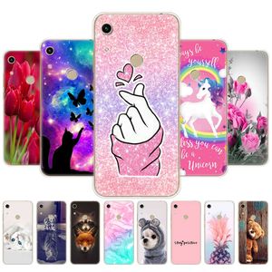 Для чести 8A дело Huawei Честь Силиконовая мягкая TPU Tpu Cope Cope Huawei Jat-LX1 Prime-Jat-L41 Coque