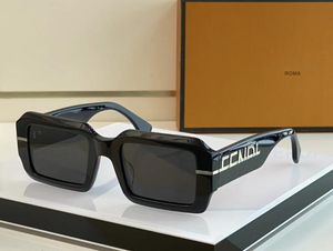 Realfine888 5A Eyewear fol534a fd fdgraphy長方形fw22メガネ付き男性のためのラグジュアリーデザイナーサングラス布箱fol037v