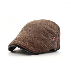 ベレーツキャップメンフラットアイビーベレー帽子帽子春秋のゴルフドライビングのための暖かいアクセサリー