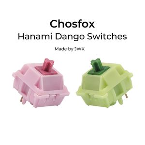 Tastaturen Chosfox Hanami Dango Switch Mechanische Tastaturschalterverlängerung 5 Pins wie Panda Advance Tactile/Linear/Silber wie Schalter 230715