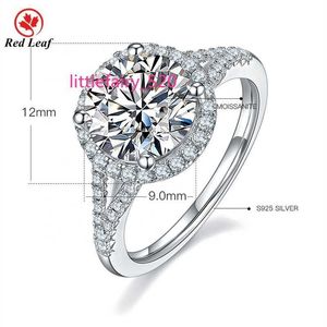 Band Rings Redleaf Jewelry Custom 925 Sterling Silver Wedding Engagement Diamond Moissanite Ring