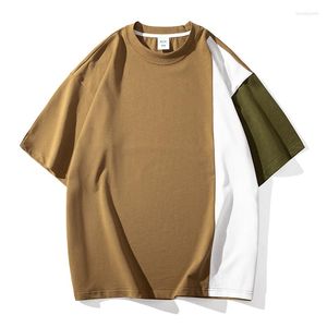 T-shirt da uomo manica corta Hip Hop Streetwear Patchwork camicia per 2023 T-shirt maglietta estiva Top magliette abbigliamento moda cinese