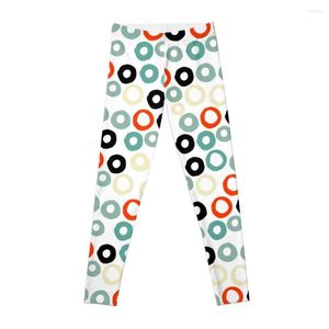 Aktive Hose handbemalt Pastell Rot Grün Elfenbein Aquarell Polka Dots Leggings Damen Strumpfhosen Leggings?Frauen