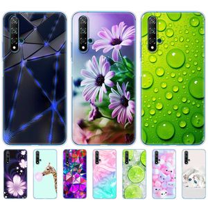 Dla Huawei Nova 5t Case Soft TPU Back Back Silicon Cover Nova5t 5 T YAL-L21 6.26 '' Fundas COQUE BUMPER