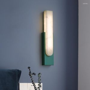 Wall Lamps Postmodern Minimalist Bedroom Staircase Aisle El Living Room Decoration Sconce Light LED Luxury Marble Lamp