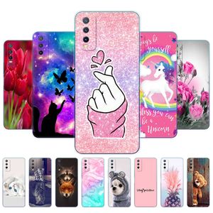 For ViVo Y20 Case Back Phone Cover VIVO 2021 2020 6.51 Inch Coque Silicon Soft TPU Protective Painted Bumper Fundas