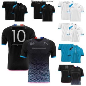 Alphas Men's and Women's T Shirts 2023 Ny produkt F1 Team T-shirt Polo Suit Four Seasons Formel One Racing Suit Officiellt Samma anpassning kan öka storleken