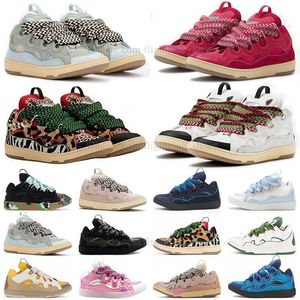 Luxus-Freizeitschuhe, Mesh-Gewebe, Schnürung, Bordsteinkante, Hellblau, Wassermelone, Leopard, Weiß, Rosa, Grau, Leder, Herren- und Damen-Plattformschuh, Nappa-Scarpe, Chaussure aus Kalbsleder mit Box