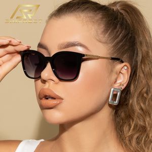Okulary przeciwsłoneczne Simprect Square Kobiety luksusowe marka Ochrona Ochrony UV okularów przeciwsłonecznych projektant mody Vintage Shades za 230717