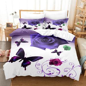Set di biancheria da letto Set di fiori Copripiumino a tema animale Moda Camera da letto per bambini Cartoon 230717