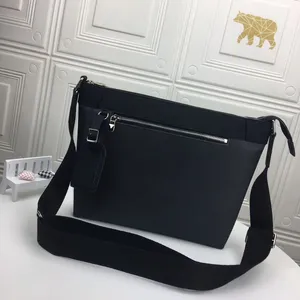 Mick PM mały designerka torba Messenger Luksusowy biznes swobodny mężczyzna Crossbody Moda Moda klasyczna czarna skórzana torby posłańca torby na ramię Hommes Sacs Messager