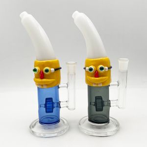 10inch new design banana turbine disc glass bong wholesaler hot sell good quality water pipe bubbler