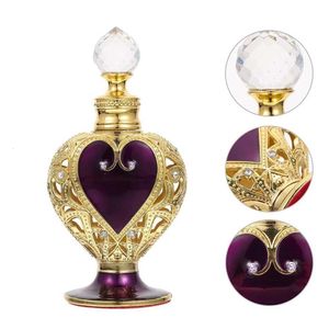 Annan hemlagringsorganisation 3 10 12ml Middle Eastern Style Parfym Glass Bottle Vintage Heart Shaped Futterfly Essential Oil Droper Beauty Tool 230717