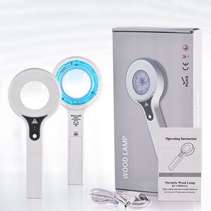 Face Care Devices Portable Blue LED Cold Light Skin Analyzer With 8 Times Magnification Effect Analysis Detection Personal 230617