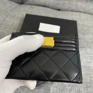 Fashion Designer Caviar Card Holder Luxury Real Leather Wallet Womans Coin Purse Mans Key Ring Credit Cards Bag Travel Documents Passport Holders