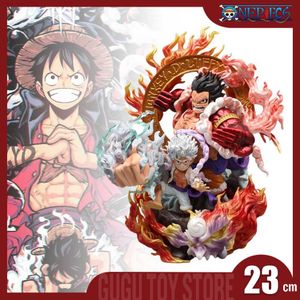 Anime Manga 23cm One Piece Luffy Figures Monkey D. Luffy Anime Figures Wano Country Estatueta Estátua de Pvc Modelo Boneca Ornamento Colecionável Brinquedos L230717