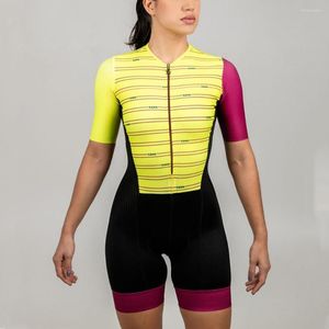 Zestawy wyścigowe 2023 XAMA SKINSUIT KOBIETY SUNMER ROADBIKE Odzież Krótkie rękawy Rowerowe kombinezon Ropa Ciclismo Pro Apparel