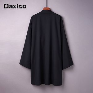 Herr t-shirts japanska yukata kimono haori man cardigan harajuku kvinna lång cosplayyukata kvinnlig obi svart streetwear vit strand tröja 230715