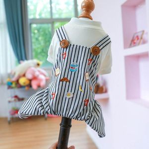 Dog Apparel K5DC Small Costume Pants Pullover Coat Pet Clothes Spring Overalls Cute Jackets Breathable Bichon Po Suit