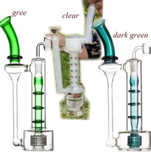 Glass Recycler Oil Rigs Heady Water Bong Narghilè Shisha Tubi di vetro per fumatori Bong unico Shisha Dab con banger da 14 mm