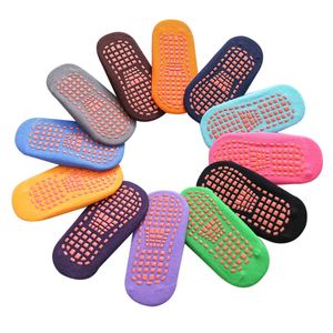 Children park socks Professional anti-skid trampoline socks baby bounce anklet boy girl jump sox silicone antiskid floor sock for 1-4 yeras old kids