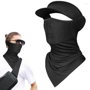 Capacetes de motocicleta máscara de ciclismo balaclava cobertura completa rosto UV protetor solar cobrindo chapéu verão antiUV capacete de motociclista lenço de cabeça