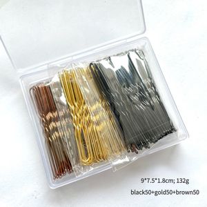 Accessori per capelli in metallo unisex Clip per capelli a forma di U Spilla per chignon Copricapo nero Strumenti di distribuzione per studio fotografico