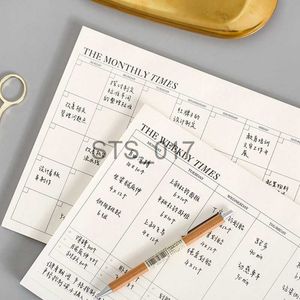 Notepads Notes Business Weekly Monthly Planner Notebook Journal Agenda Daily Organizer Tearable Schedule Memo Pad Stationary Office Supplies x0715