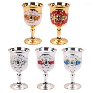 Cups Saucers Wine Glasses Retro Goblet European Style Beverage Champagne Cocktail Cup Wedding Party Kitchen Bar Decoration