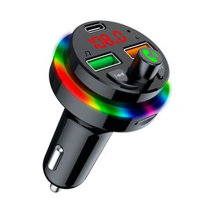 F17 Car Phone Chargers Bluetooth 5.3 FM Transmitter Wireless Handsfree Audio Receiver USB MP3 Music Player PD25W Auto Accessories in Retail Box