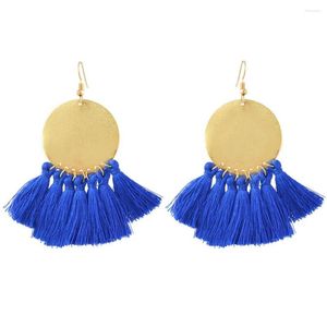 Dangle Earrings Bohemian Pendientes Mujer Moda 2023 For Women Girls Party Big Long Thread Tassel Drop Statement Brincos Ethnic Jewelry