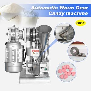 HNZXIB TDP-1 Single Punch Press Machine Candy Milk Tablet Die Electric Candy Press Machine Customization With 1 Circular Mold
