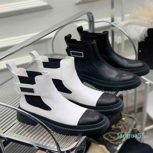 2023 – Neue Mary Jane-Stiefel für Herbst und Winter, modisch, vielseitig, runder Kopf, Unisex, Business-Casual-Stil