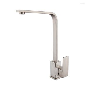 Bathroom Sink Faucets Kitchen Faucet Stainless Steel And Cold Water Vegetable Basin Brushed Tap