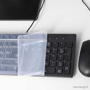 Klawiatura obejmuje 1PC Universal DustProof Protective Keyboard Cover Waterproof Protector Film Desktop Klawiatura pokrywka skóry Film R230717