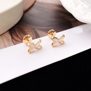 Fashion 18K Gold Plated Earrings Designer Brand Letter X Stud Women Earring for Wedding Party Jewerlry Accessories