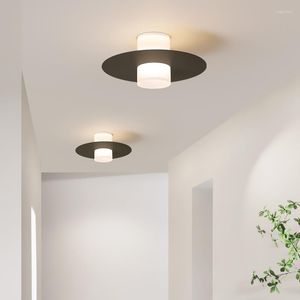 Plafoniere Led Corridoio Corridoio Corridoio Lampadario Moderno Lampada Per Soggiorno Sala Da Pranzo Cucina Camera Da Letto Nero Bianco